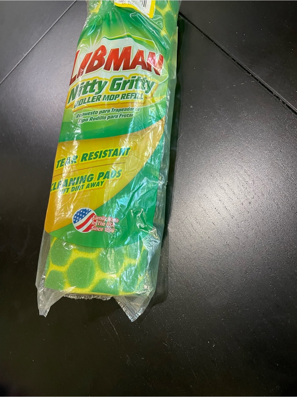 Libman Nitty Gritty Sponge Roller Mop Refill Synthetic and Tear Resistant